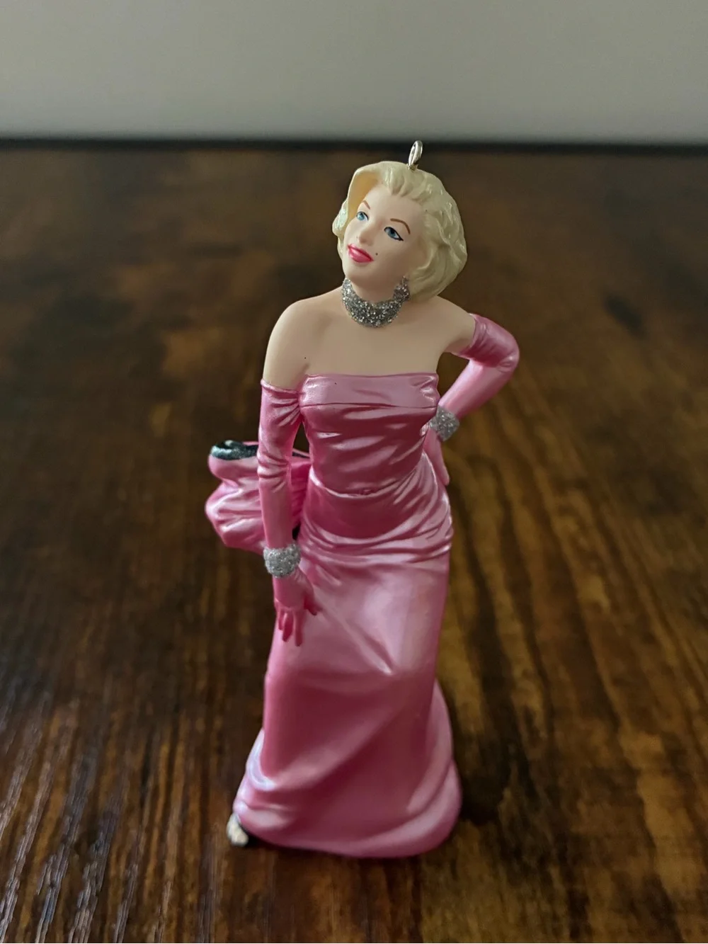 Hallmark Pink Marilyn Monroe Ornament with Silver Accents